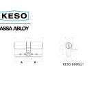 Keso 8000 Omega Schließzylinder