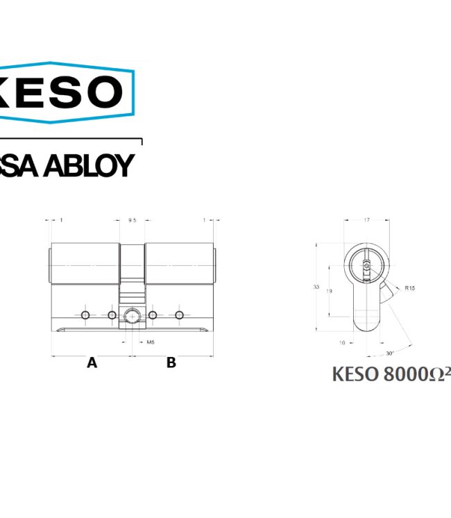 Keso 8000 Omega Schließzylinder