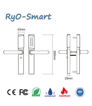Ryo Smart S08 feuerhemmendes Hotelschloss