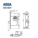 ASSA 8788 Einstemmschloss-zeichnung