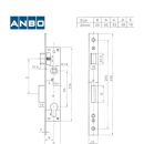 ANBO Portalschloss mit Profilzylinder