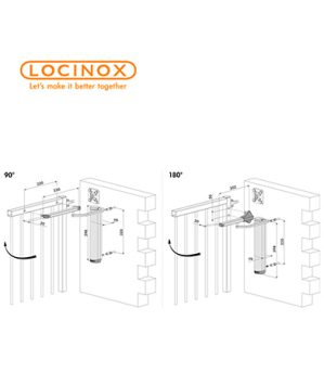 Locinox Verticlose 2 Wall Torschlißer